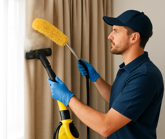 Trusted residential curtain cleaning technician Matty Curtain Cleaning middle-dural-nsw QLD